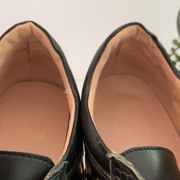 LORIBLU Platform Grommet And Zip Creeper Chunky Embellished Sneakers Black  7.5 - Picture 10 of 16